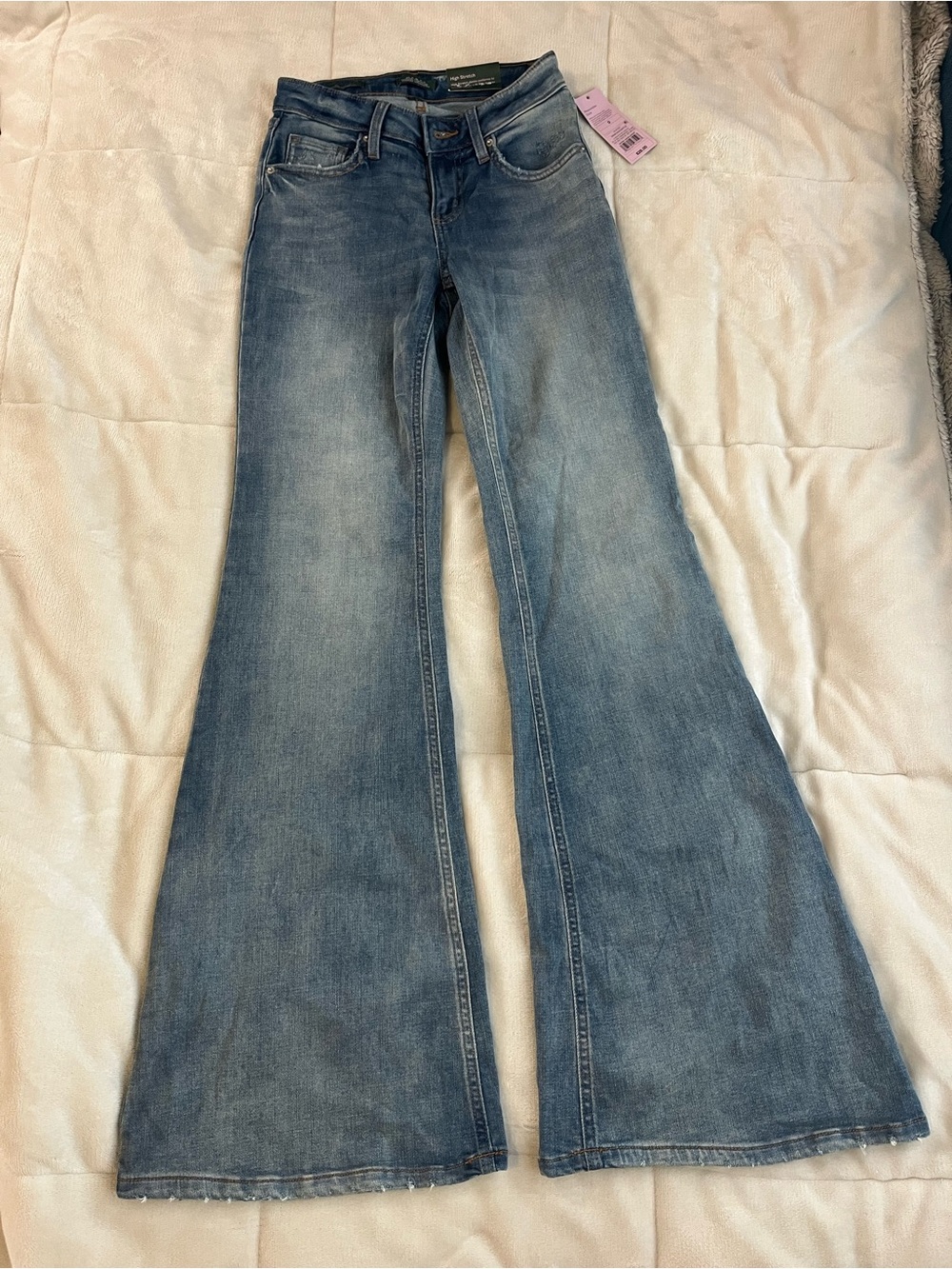 wild fable Light Blue High-Rise Flare Jeans